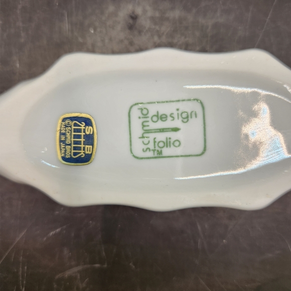 Vintage Schmid Brothers Floral White Porcelain Butter Mold Heritage Collection - Picture 5 of 6